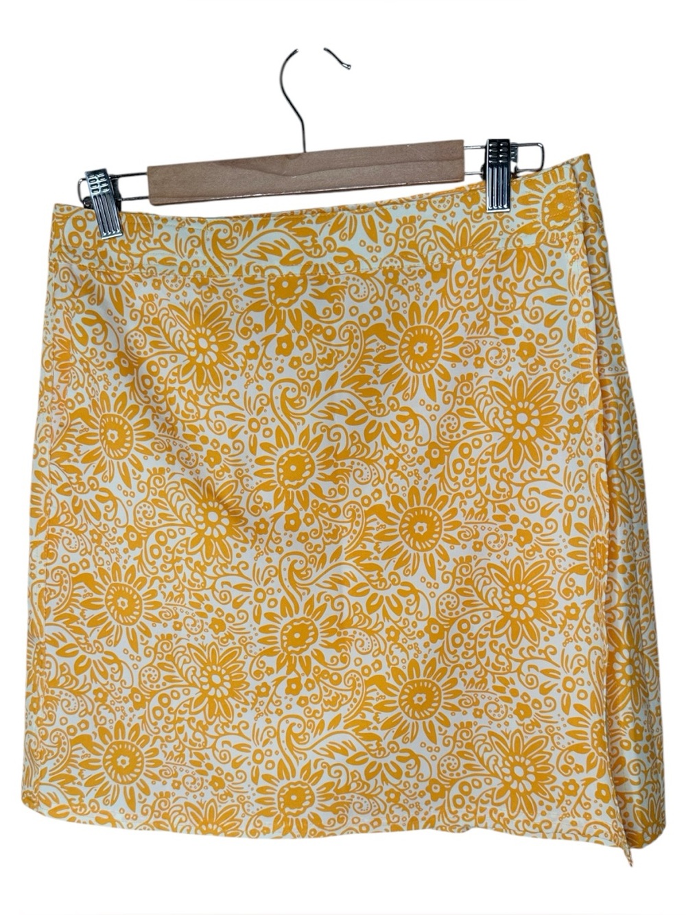 Ripskirt Hawaii Wrap Skirt Length 2 Tuscan Sunflower Size Medium Yellow Orange
